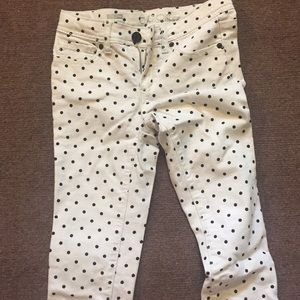 Polka dot jeans